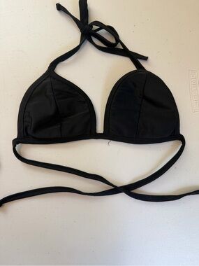 Rosa Cha Women's Black Triangle Bikini Top - Classic Tie Swimwear
